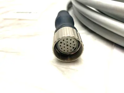 USED MURR ELEKTRONIK SINGLE ENDED M23 FEMALE 0° CABLE 19-POLE