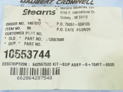 Stearns 542557500 Kit Replacement Part Assembly