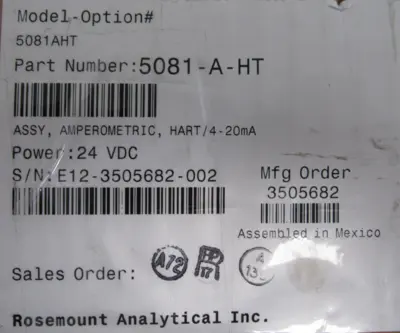 NEW ROSEMOUNT 5081-A-HT PRESSURE TRANSMITTER AND REMOTE 5081AHT