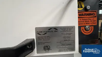 USED Flow Sciences, Inc. 72" Flow Sciences Hood, Model ETA723027BAD