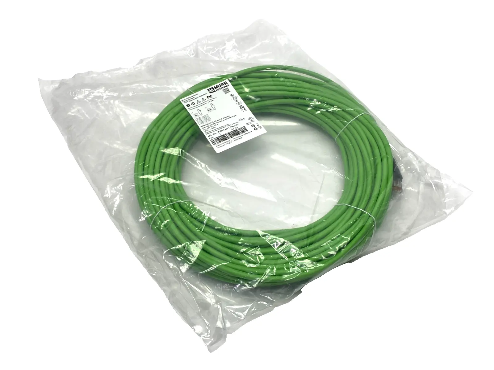 New | in-Stock Murrelektronik Double End Ethernet Cable Male RJ45 4-Pole 40m Cable & Wire Michigan US | Maverick Industrial Sales #1460889