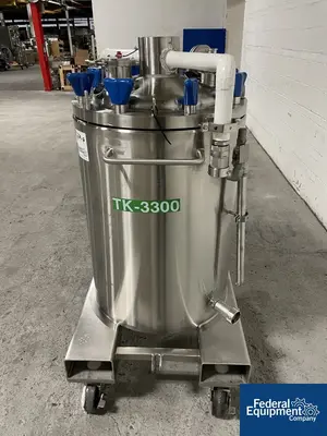 USED ITT 125 Liter Integrated Biosystems Cryovessel, 316L S/S, 50/65#
