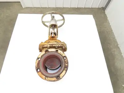 Crane 47 XUF Steel Gate Valve 6" Flanged WCB Class 150 Rising Stem