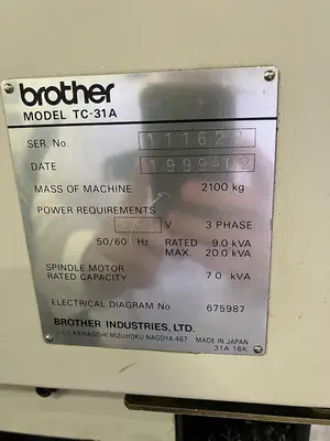 Used 1999 BROTHER TC-31A Drilling & Tapping Centers Michigan US | Industrial Machinery NJ LLC #1471824