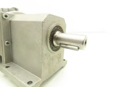 Lenze G50AH045MVBR2C Inline Gearmotor w/Brake 230/460V 3PH 14.8:1 Reducer 113rpm