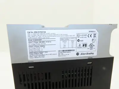 Allen Bradley 25B-D1P4N104 PowerFlex 525 AC Drive 0.4kW .5Hp 480V 3ph FRN 1.003