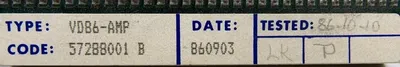 USED ABB VD86-AMP VIDEO AMPLIFIER BOARD VD86AMP 57288001-B