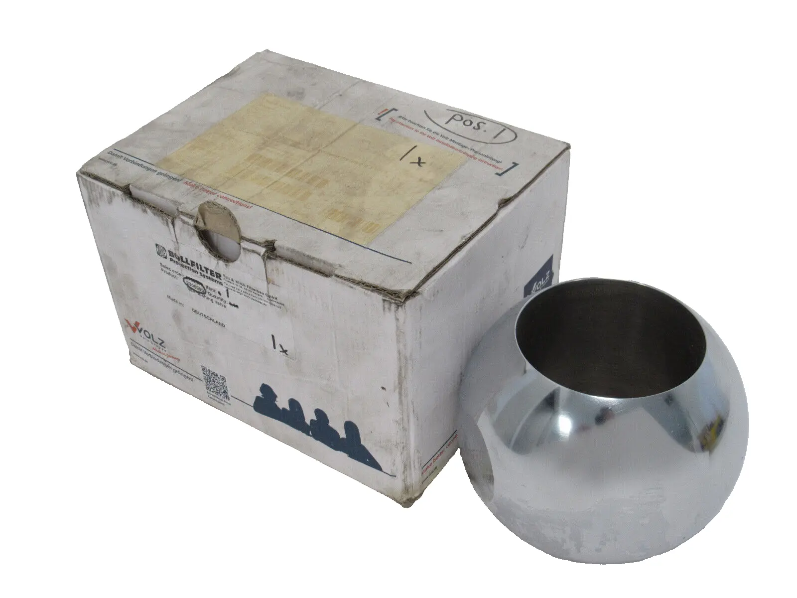 NEW VOLTZ 2300090 BALL FLUSHING VALVE 10229 DN200