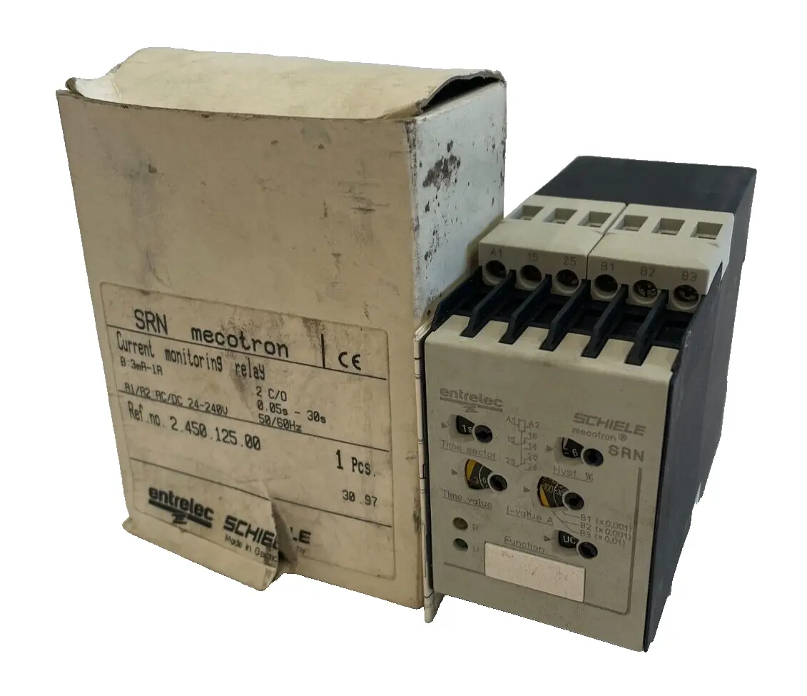 NEW ENTERLEC SCHIELE SRN CURRENT NONITORING RELAY