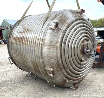 3000 Gallon Jacketed Stainless Steel Dish Bottom Mix Tank