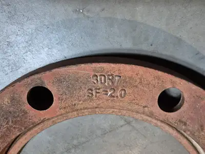 8" Class 150 Pipe Flange SDR7, SF=2.0, A536 GR65/45/12
