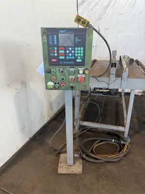 48” X 4" ARBOR STRILICH SLITTING LINE WITH FAMCO CUT OFF SHEAR & AMS CONTROLS. STOCK # 0664425