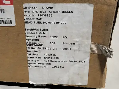 NEW CUMMINS 5491702
