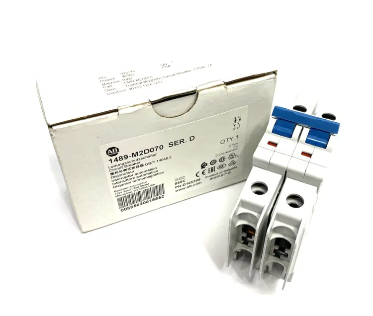New | in-Stock ALLEN-BRADLEY SER. D MINIATURE CIRCUIT BREAKER 7A Circuit Breakers | Maverick Industrial Sales #1101345