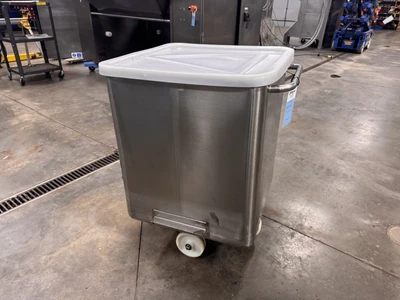 600 Pound SS Dump Buggy with Plastic Lid