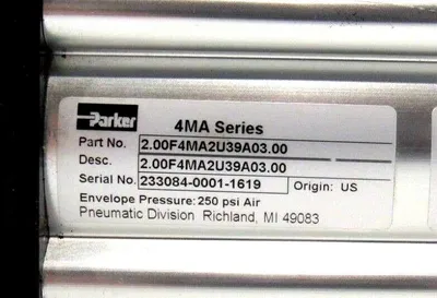 NEW PARKER 2.00F4MA2U39A03.00 PNEUMATIC CYLINDER 200F4MA2U39A0300