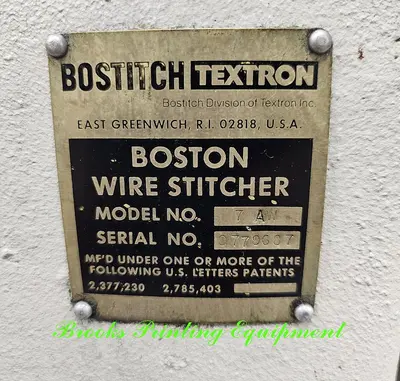 USED BOSTITCH TEXTRON 7A