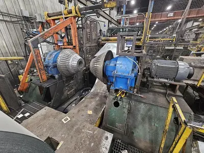 60” x .135” x 50,000 Lbs. Cincinnati/Herr-Voss Slitting Line. STOCK #0999625