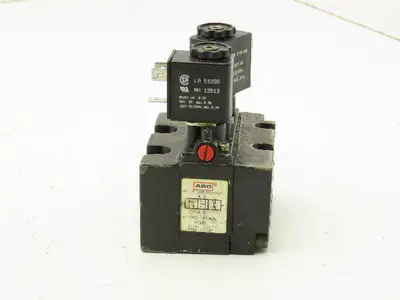 ARO A722SD-120-A-M Alpha Pneumatic Dual Solenoid Stacking Valve 3-Pos 120V 3/8"