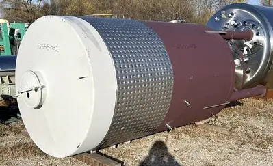 Tank, 1,200 Gallon, 304 S/st, Jkt, Wine Fermentation Tank #S744894