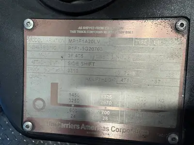 Used 2016 UNICARRIERS PFS40 Internal Combustion Forklifts: Pneumatic Tire Minnesota US | Birnstengel Equipment #1554096