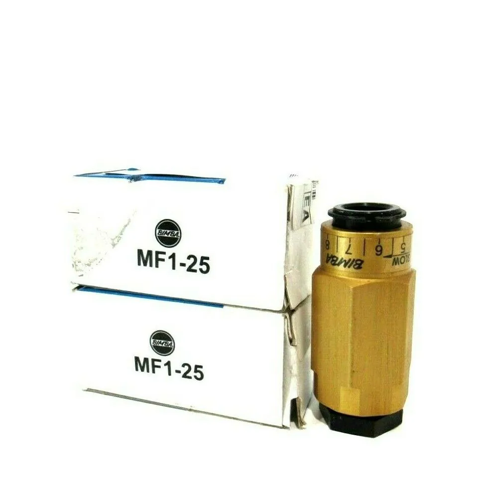 LOT OF 2 NEW BIMBA MF1-25 FLOW CONTROL MF125