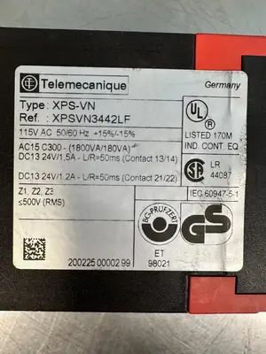 Used Telemecanique XPS-VN Relays & Switches | Palmetto Automation #1149798