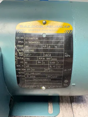 USED BALDOR-RELIANCE IDVSNM3538