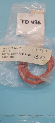 Seals & Gaskets Silicon 70 O-Ring 326 SIL 70 (LOT OF 3)