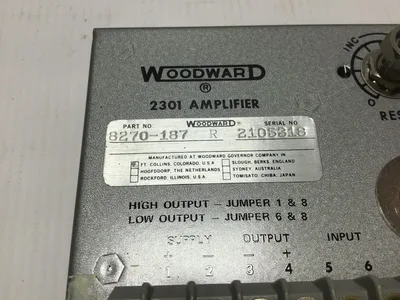 Woodward 2301 Motor Operated Potentiometer/Speed Sensor/Signal Converter/Power Supply/Amplifier/Voltage Switch (Set)