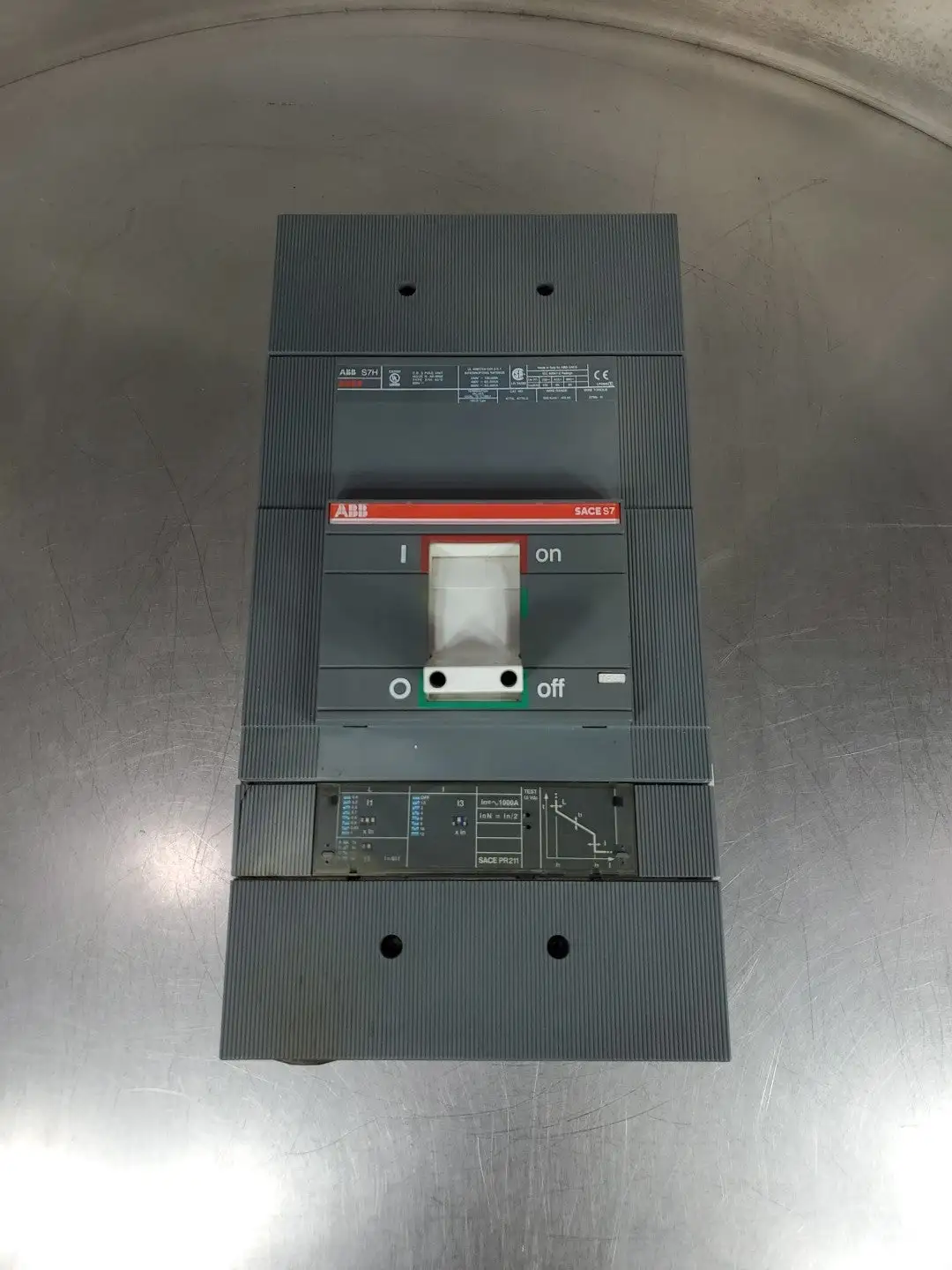 USED ABB SACE S7H (K7TK,K7TK-2) Circuit Breaker, 240-600VAC, 50-100KAmps