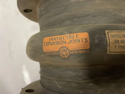 Mercer Invincible 6” Rubber Expansion Joint 11” dia  x 8” h