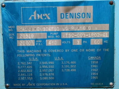USED 1978 Denison WR45LC304F51SO95316D