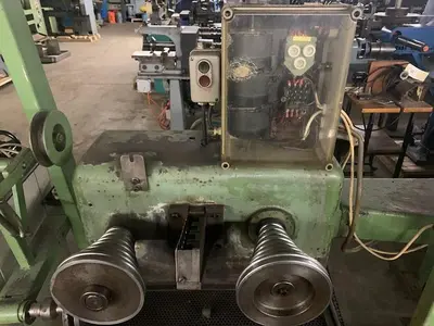 7049-140 Carl Wezel 8 Pass Precision Wire Drawing Machine For Precious Metal & Other Similar Wire Reduction Applications