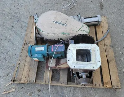 Hopper, 80 CF, S/st, 60" Dia. X 51", Airlock Valve #S744201