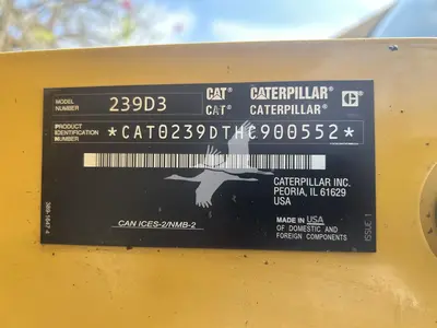 Used 2019 CATERPILLAR 239D3 Skid Steer Loaders California US | Lillo Machinery #1403786