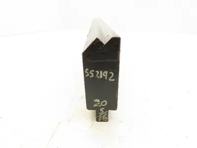Press Brake Die 20-1/2" Long Offset 90° V 1/2" Tang 1-3/16" Wide 2-3/4" H