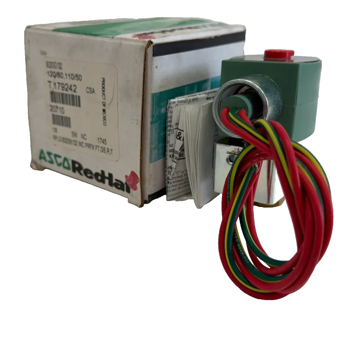 NEW ASCO 8320G132 SOLENOID VALVE 120/60, 110/50
