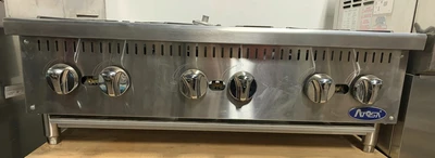 72-0182 Atosa ATHP-36-6 36” Gas Countertop Range