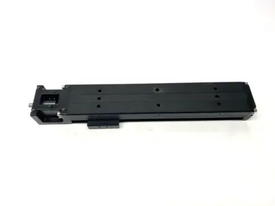 USED MISUMI SINGLE AXIS ACTUATOR W/ COVER 300MM LONG 54MM TABLE LENGTH 80MM W