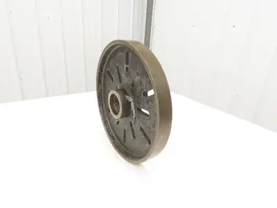 Slotted Lathe Drive Face Plate Cast Iron 	2-1/4-8 Direct Screw 13-3/4"OD 12 Slot