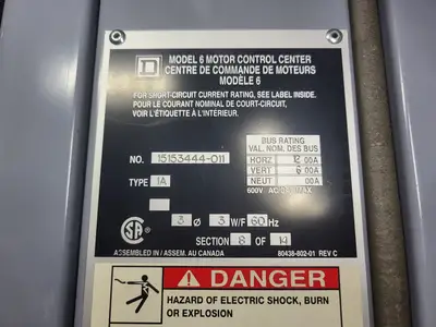 USED SQUARE D MODEL 6