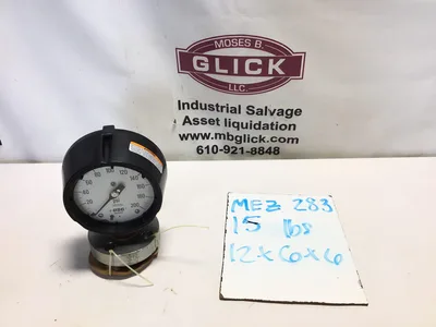 Ametek RC1-150 Oil Filled Pressure Gauge 4-1/2″ 1/2″ ANPT LM 200 PSI Tube PH Bronze