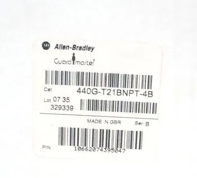 NEW ALLEN BRADLEY 440G-T21BNPT-4B GUARDLOCK SWITCH SER.B 440GT21BNPT4B