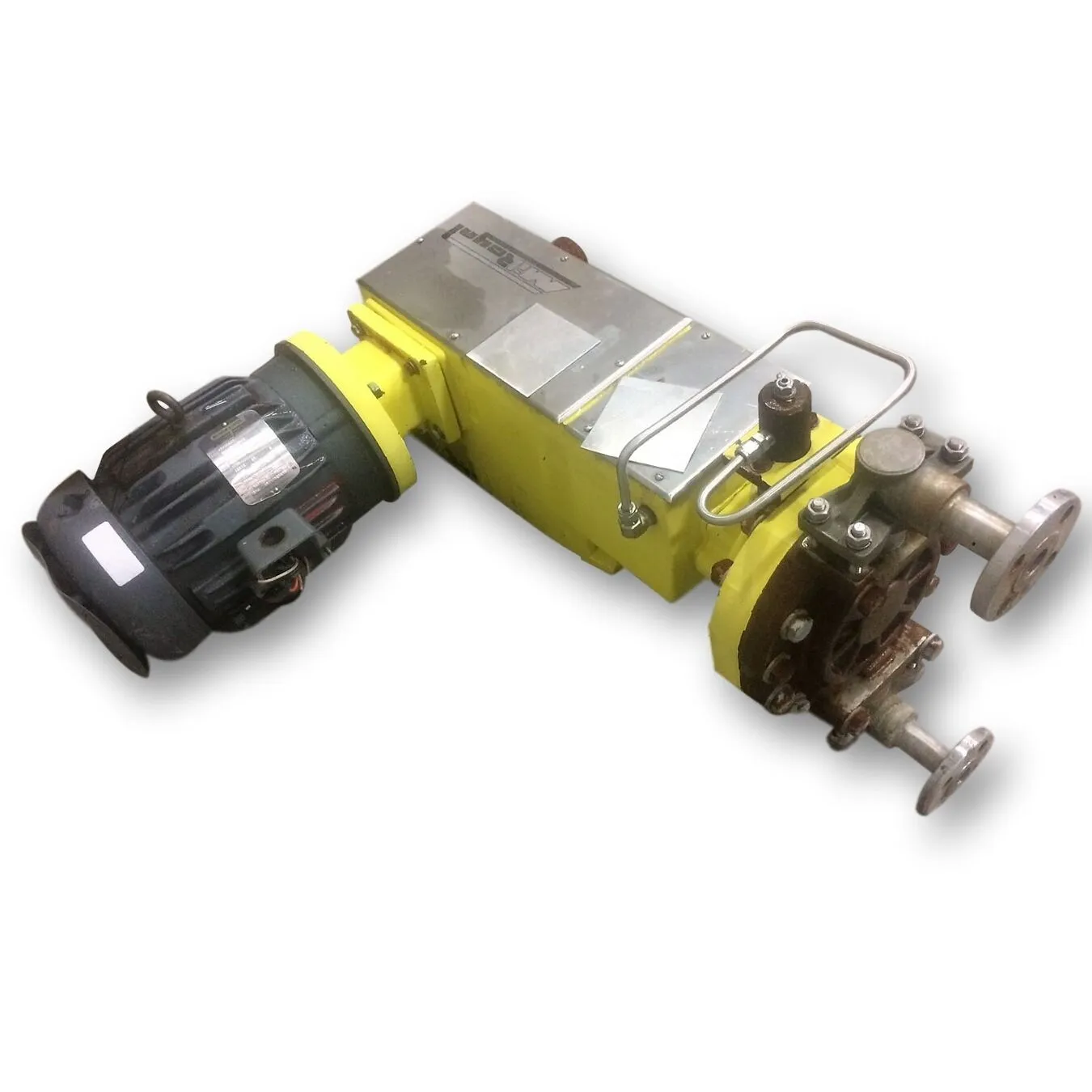 Used 161 GPH @ 165 PSI Milton Roy High Pressure Metering Pump MBH401X0028