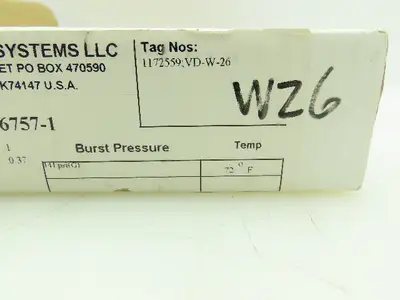 BS&B Safety Systems 1172559;VD-W-26 Rupture Disk 1.5" Type SKR 141 PSIG @ 72°F