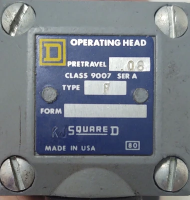 🔥NICE SQUARE D C054F Industrial Plunger Limit Switch, NO/NC View Pictures