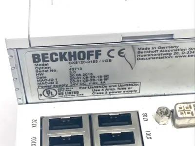 Used Beckhoff CX5120-0155/2GB, CX5120-0155 PLC Processors Michigan US | Maverick Industrial Sales #1463507
