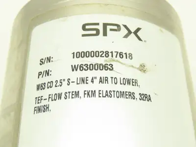 SPX W6300063 Sanitary Valve Flow Valve 2 1/2" Stainless Steel Tri-Clamp Diverter