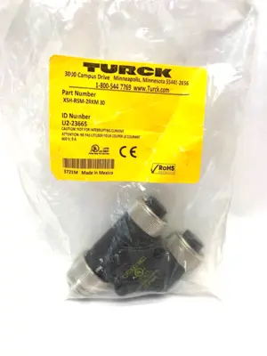 XSH-RSM-2RKM | Turck 30 Splitter 3-Pin 7/8" Connector Male-2x Female U2-23665 - New